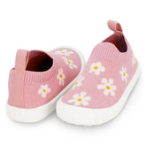 Jan + Jul Graphic Knit Shoes - Pink Daisy